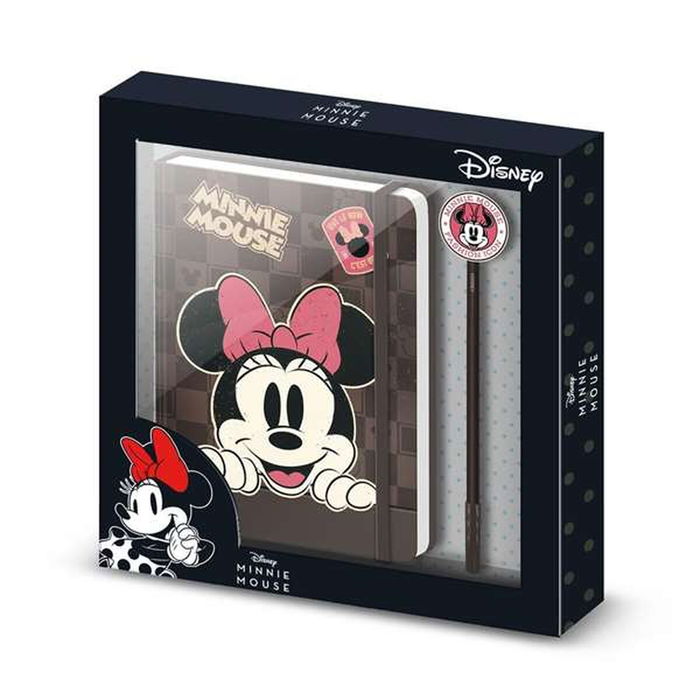 Agenda avec accessoires Minnie Mouse Marron 22,4 X 2,2 X 23,2 cm