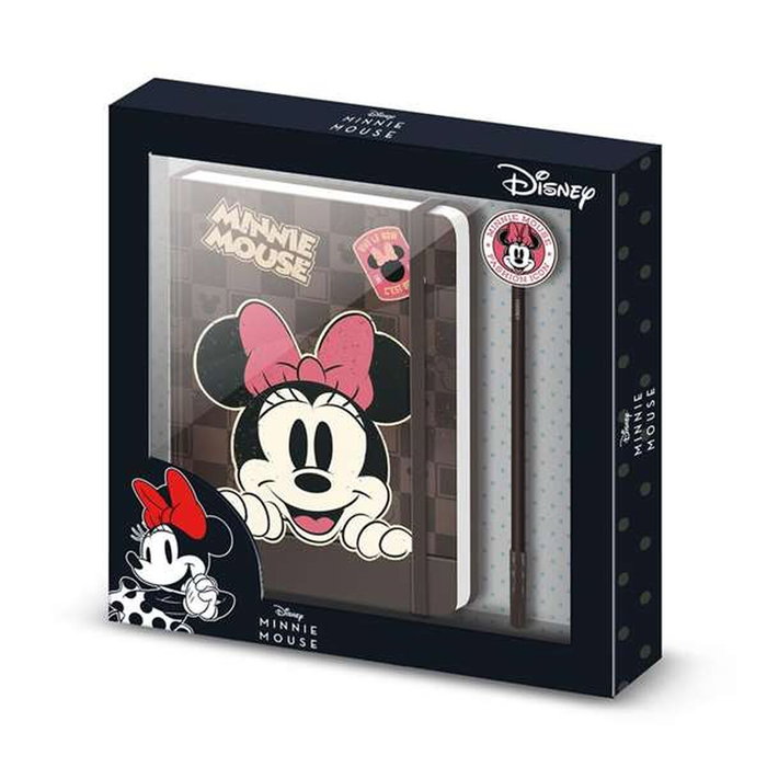KARACTERMANIA Set agenda et stylo Minnie Mouse Marron KARACTERMANIA Set agenda et stylo Minnie Mouse Marron