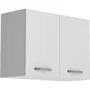 Oslo - Meuble haut de cuisine 2 portes - Blanc - Dimensions : 80 x 36 x 58 cm