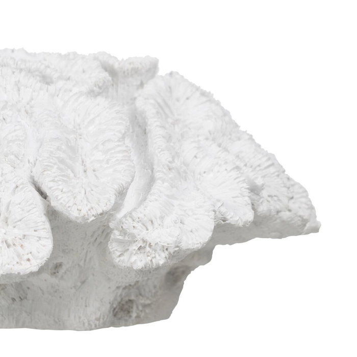 BigBuy Home Figurine Décorative Corail Blanc
