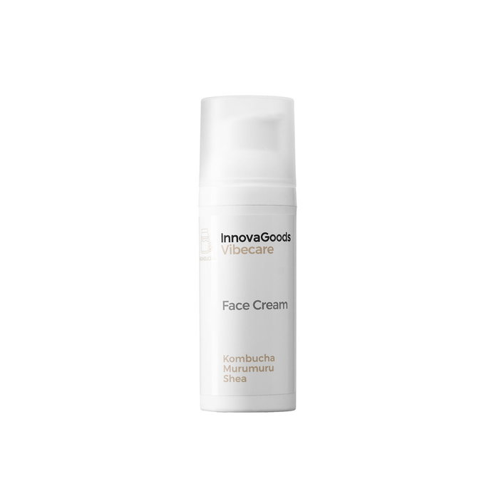 Pack masseur visage, sérum visage Kombucha Vibeboost 30 ml et crème visage Kombucha Vibecare 50 ml InnovaGoods