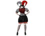 Atosa Déguisement Arlequin Noir et Blanc avec Bonnet pour Femme Adulte