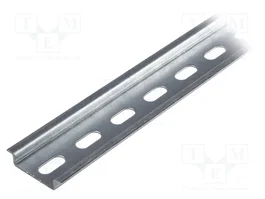 PAWBOL Rail DIN TS35 en acier galvanisé, 1m