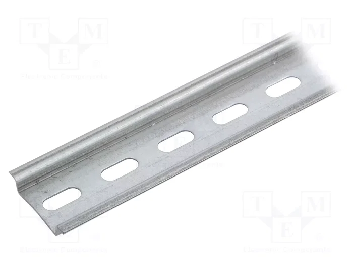 PAWBOL Rail DIN TS35 en acier galvanisé, 1m