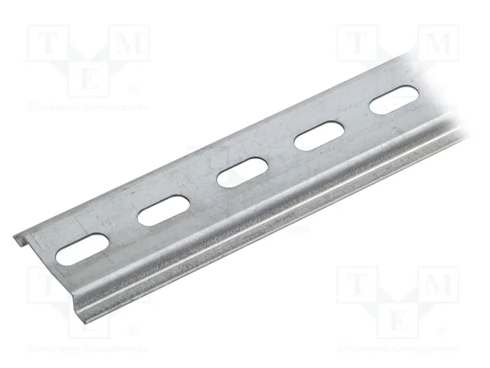 PAWBOL Rail DIN TS35 en acier galvanisé, 1m