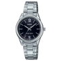 Casio LTP-V005D-1B2 avec cadran noir et bracelet gris