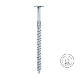 BYS Vis de Pergola avec Rondelle Torx Fini Zingué Longueur 80mm BYS