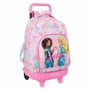 Barbie Cartable Painterly Rose et Bleu ciel avec roues