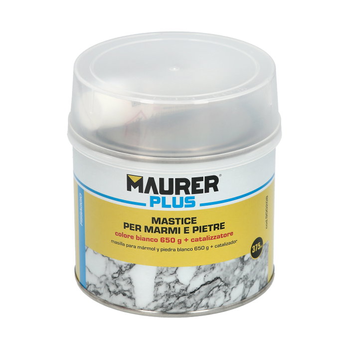MAURER Masilla pour marbre blanche avec catalyseur 500ml