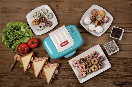 Ariete 1972/01 Sandwichera 3 en 1 Multifonction pour Sandwichs, Donuts et Cupcakes - Rétro, Facile d'Utilisation, Design Bleu Ariete 1972/01 Sandwichera 3 en 1 Multifonction pour Sandwichs, Donuts et Cupcakes - Rétro, Facile d'Utilisation, Design Bleu