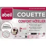 Abeil Couette chaude hôtelière Confort - Hiver, microfibre, garnissage 100% polyester, lavable, passepoil noir, 200 x 200 cm