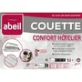 Abeil Couette chaude hôtelière Confort - Hiver, microfibre, garnissage 100% polyester, lavable, passepoil noir, 200 x 200 cm