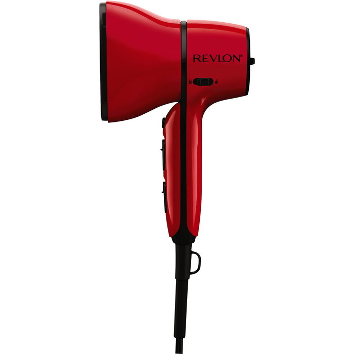 Revlon RVDR5320E - Séche-cheveux 2000W avec contrôle AirFlow, 3 niveaux chaleur, 2 vitesses, diffuseur pour boucles, grille amovible, Rouge