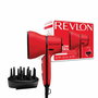 Revlon RVDR5320E - Séche-cheveux 2000W avec contrôle AirFlow, 3 niveaux chaleur, 2 vitesses, diffuseur pour boucles, grille amovible, Rouge
