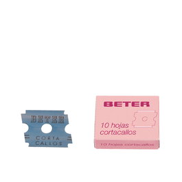 Beter Feuilles Cortacallos Lames de rasage en acier carbone 10 pièces