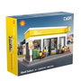 CADA Station-Service Shell 303 Pièces - Maquette de Construction - Boîte de Langues Multiple (Anglais, Français, Allemand, Italien, Portugais, Espagnol) - Pour Enfants Dès 6 Ans