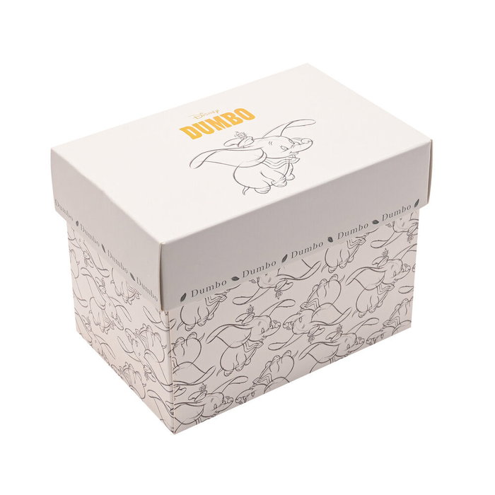 WIDDOP & CO Tasse Disney Dumbo en porcelaine avec détails dorés et illustrations esquisées
