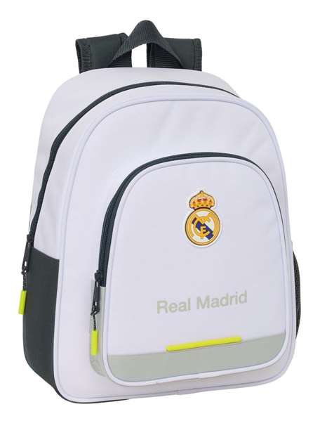 Safta Mochila infantil adaptateur pour poussette Real Madrid equipacion 25/26 28 x 34 x 10 cm, Sac à dos enfant - 3 ans minimum