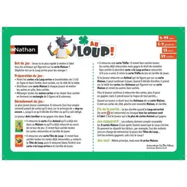 Nathan - Au Loup - Jeu de Cartes pour Enfants - 2 Modes (Compétitif ou Coopératif) - Développe la Stratégie - Cartes Plastifiées - Boîte Compacte
