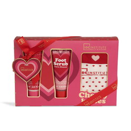 Idc Institute Coffret de soins pour les pieds CHERRY KISSES, 3 pièces