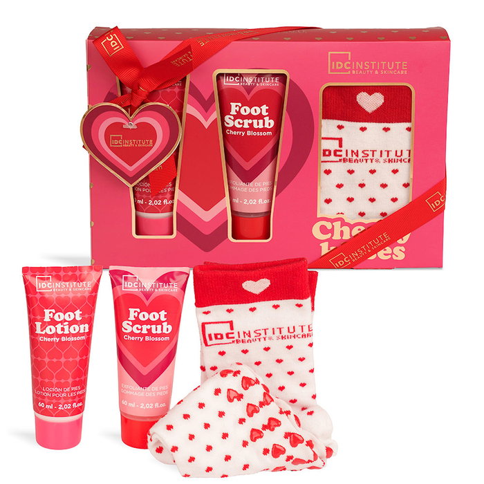 Idc Institute Coffret de soins pour les pieds CHERRY KISSES, 3 pièces