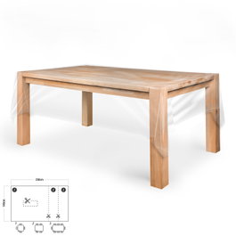 ORYX Nappe rectangulaire transparente 140 x 250 cm