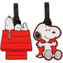 PEERS HARDY Set de 2 Étiquettes de Bagage Snoopy Peanuts