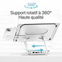 Support pour Ordinateur Portable T'NB iClick Métal Moderne Rotation à 360°