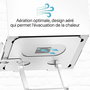 Support pour Ordinateur Portable T'NB iClick Métal Moderne Rotation à 360°