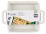 Vessia Bandeja Carrée avec Base Bambou 17.5x13x6 cm Blanc et Naturel (Set de 24)