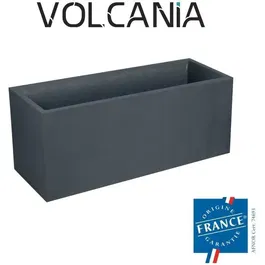 Eda Bac Volcania, Jardiniere 98 L Decor Pierre, Gris Anthracite, 99.5 x 39 x 43 cm, Intérieur/Extérieur