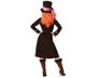 Déguisement de la Sombrerera Louche marron avec chapeau pour femme adulte