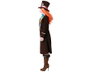 Déguisement de la Sombrerera Louche marron avec chapeau pour femme adulte