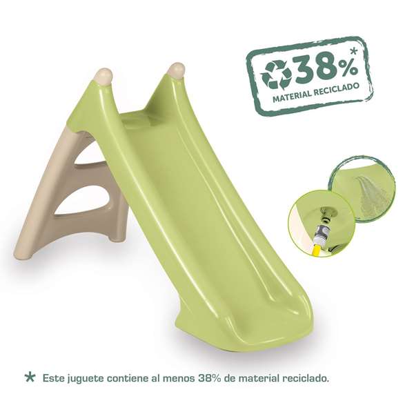 Smoby S.life Toboggan pour Enfant, Taille XS, Vert, 75 cm, Dès 2 Ans
