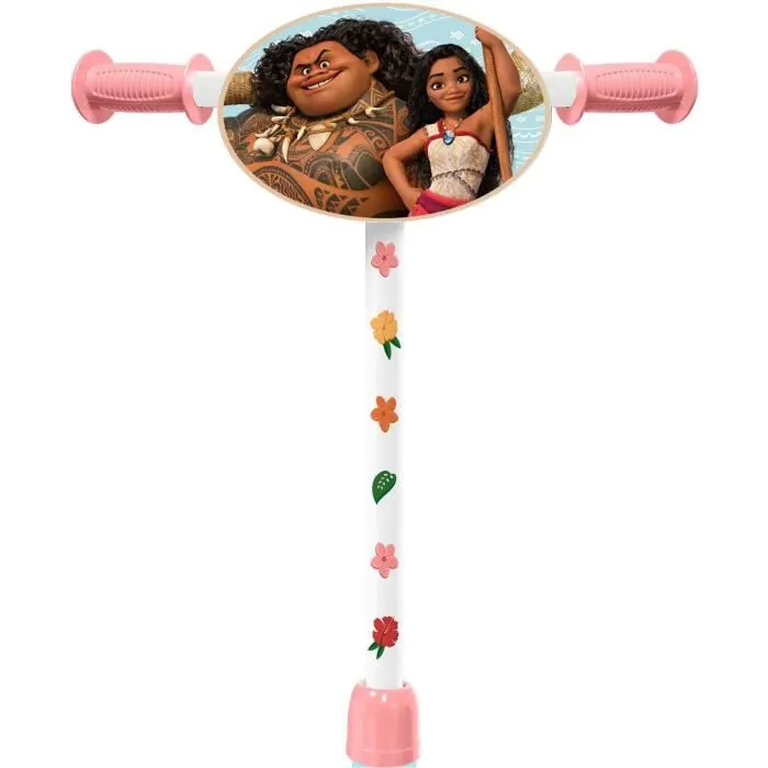 Disney Trottinette enfant 3 roues Vaiana - Modèle ajustable avec plateau antidérapant - Pour enfant à partir de 3 ans (jusqu'à 50 kg)