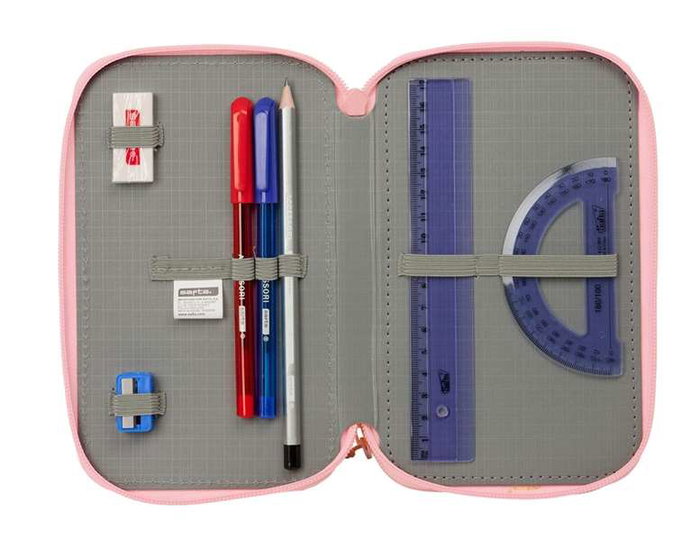 Safta Plumier Triple 37 Pièces pour Crayons - Dimensions : 12,5 x 19,5 x 5,5 cm Safta Plumier Triple 37 Pièces pour Crayons - Dimensions : 12,5 x 19,5 x 5,5 cm