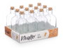 Vivalto Frasca en verre transparent avec bouchon liège 500 ml 7x20x7 cm (Set de 36)