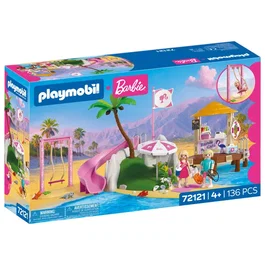 Playmobil Barbie Café de plage Malibu avec toboggans, 136 pièces