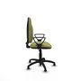 PIQUERAS Y CRESPO Chaise de bureau Algarra, tissu vert olive, base polyamide noir