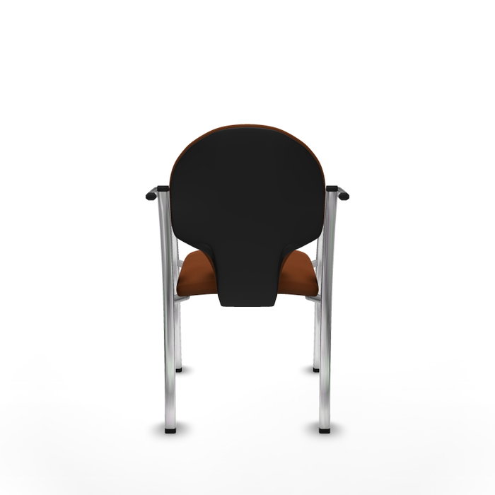 Piqueras Y Crespo Chaise Hellín Marron avec Bras Fixes en Similicuir