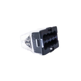 Connecteur rapide 8 voies 450V 24A transparent/noir thermoplastique