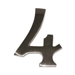 DUVER Chiffre de porte en métal massif, 10 cm