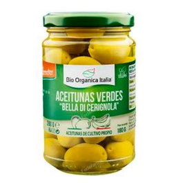 BIO ORGANICA ITALIA Olives Vertes Géantes Bella di Cerignola 280 g
