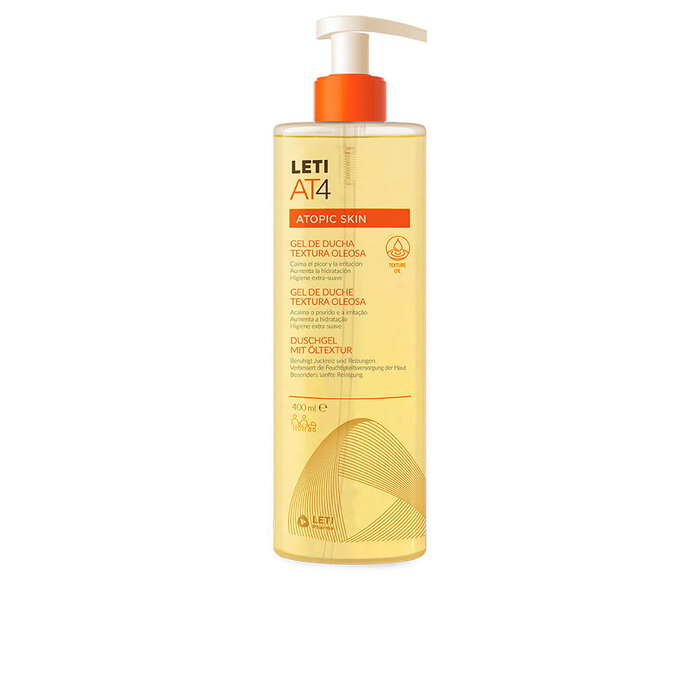 Leti Pharma LETIAT4 Gel douche texture grasse pour peaux atopiques 400 ml Leti Pharma LETIAT4 Gel douche texture grasse pour peaux atopiques 400 ml