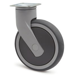 TENTE Roue Giratoire Levina Ø150 Plastique 77x67 Caoutchouc Sans Frein