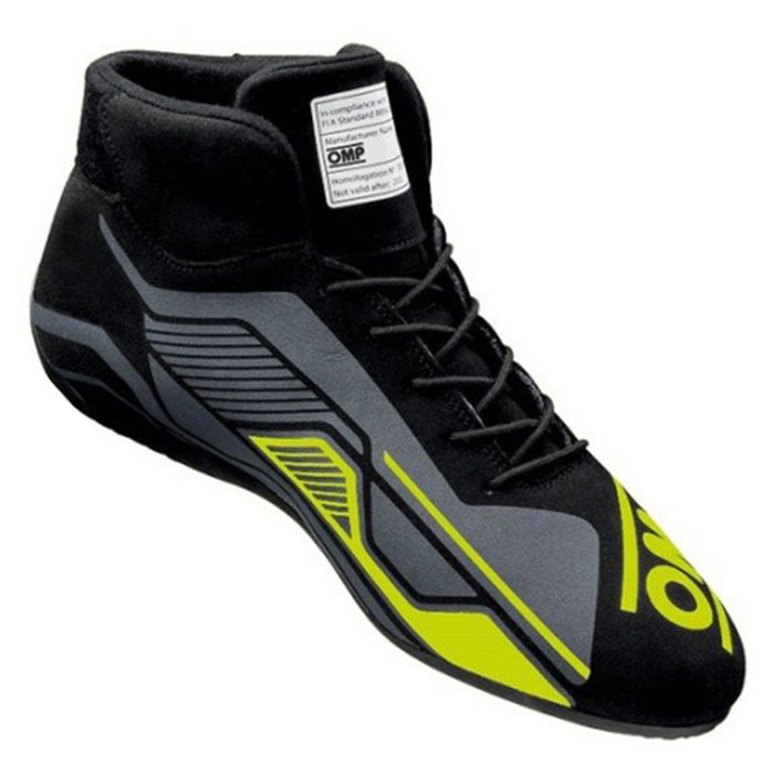 OMP Bottes Sport FIA 8856-2018 Noir/Jaune Fluo Taille 41 OMP Bottes Sport FIA 8856-2018 Noir/Jaune Fluo Taille 41