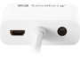 Sandberg Adaptateur HDMI vers VGA avec Sortie Audio et Alimentation USB - Convertisseur de Signal Vidéo Haute Qualité