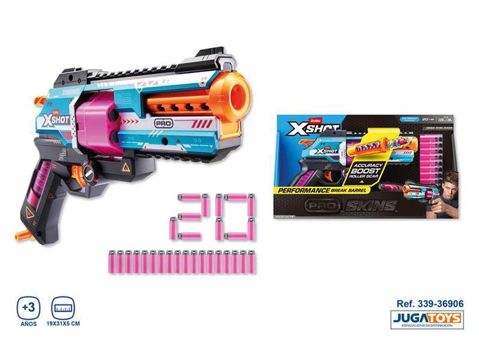 Zuru X-Shot Pro Spinshot avec 20 darts