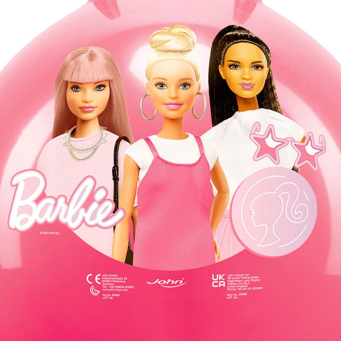 Boule à sauter Barbie Rose