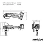 Metabo WPB 36-18 LTX BL 24-230 Quick Meuleuse d'angle sans fil 18 V Professionnelle - Coupe béton profondeur 77 mm